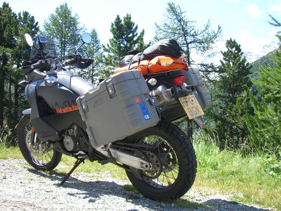KTM 990 Adventure in the Alps