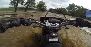 Video of the week: Motorcyclist attempts to cross flash flood