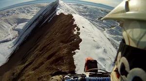 Video of the week: Man traverses deadly knife-edge ridge on Honda CR250