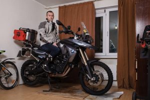 Bizarre photos document Russian bikers storing their motorcycles in apartments over winter