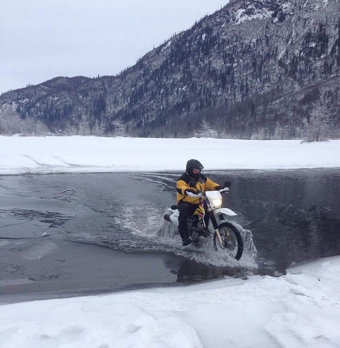 Winter water crossing