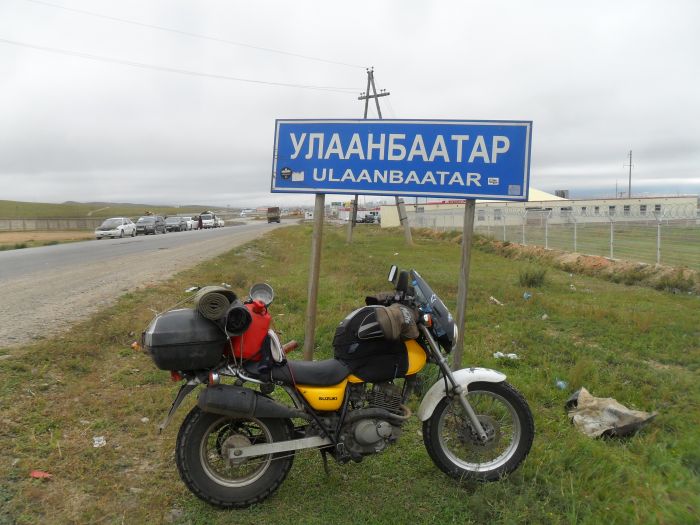 David Nixon's bike, Ulaanbataar, Mongolia
