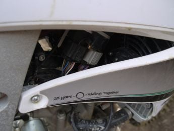 Exposed wiring on the AJP PR5 250