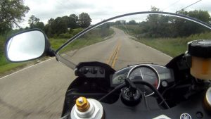 Watch: First person view of a tank slapper at 145mph