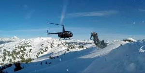 Snow biking video
