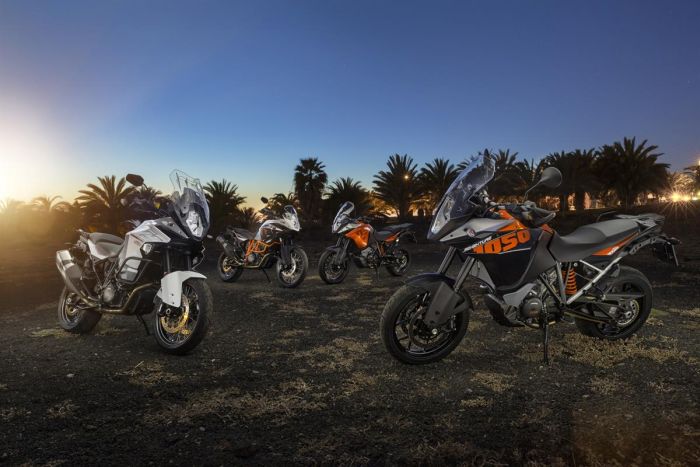 KTM adventure bike line up