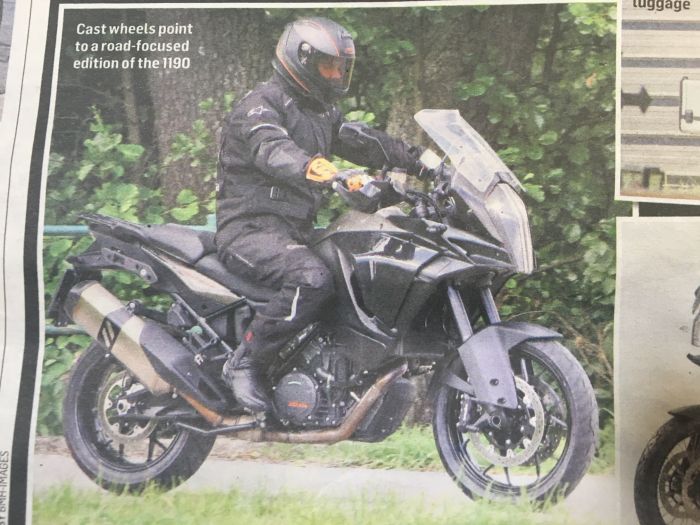 KTM 1190 Adventure 2017 spy shots