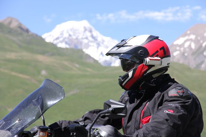 Adventure motorcycle helmets