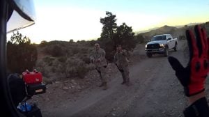 Watch: Riders held at gunpoint as they try to enter Area 51