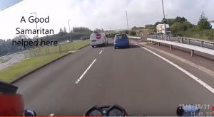 Watch: White van man chases hit and run driver