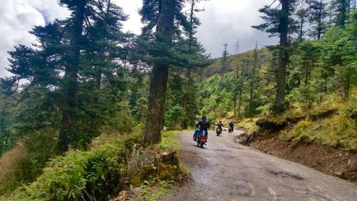 Empty roads in Bhutan