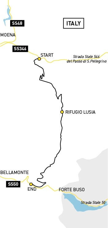 Lusia Pass route