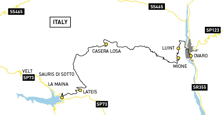 Passo della Forcella route