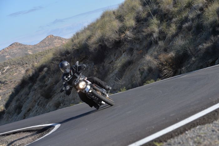 Ducati Scrambler Desert Sled on road