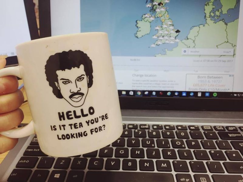 Novelty Lionel Richie mug