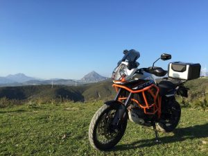 KTM by mountains