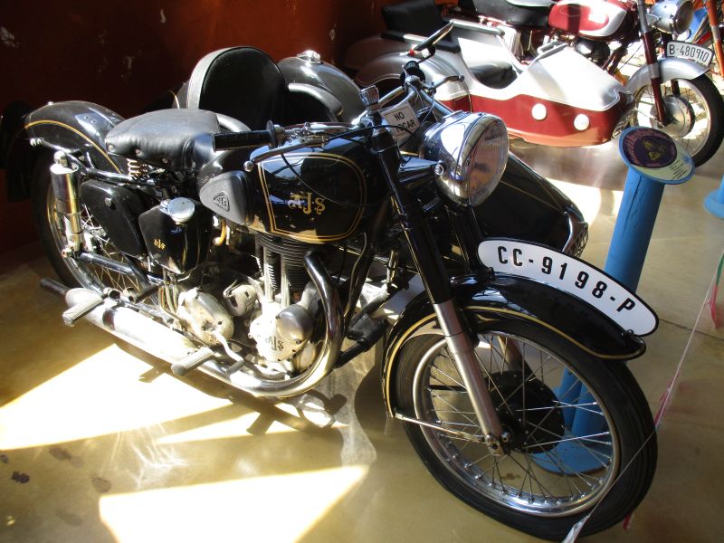 Classic motorcycle in Salamanca, Spain