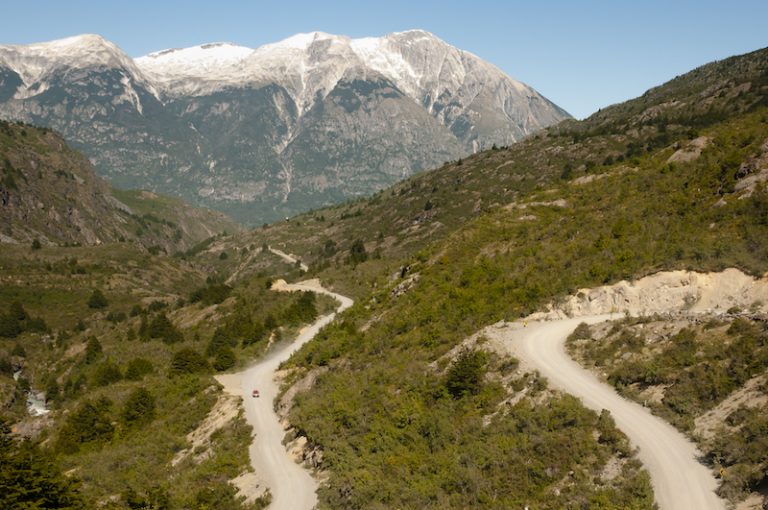 carretera austral road in Chile