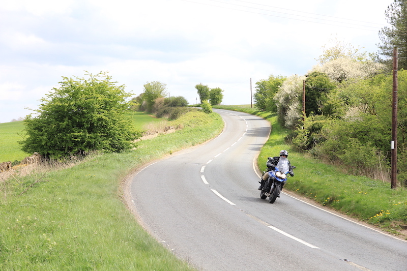 Triumph Explorer in the Cotswolds