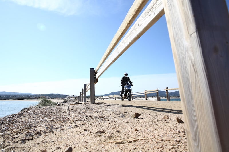 motorcycle on the beach