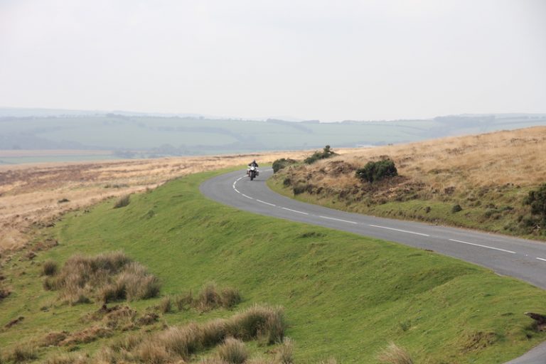 A road on the Two Moors Way in Exmoor