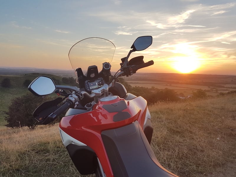 sunset at burton dassett hills