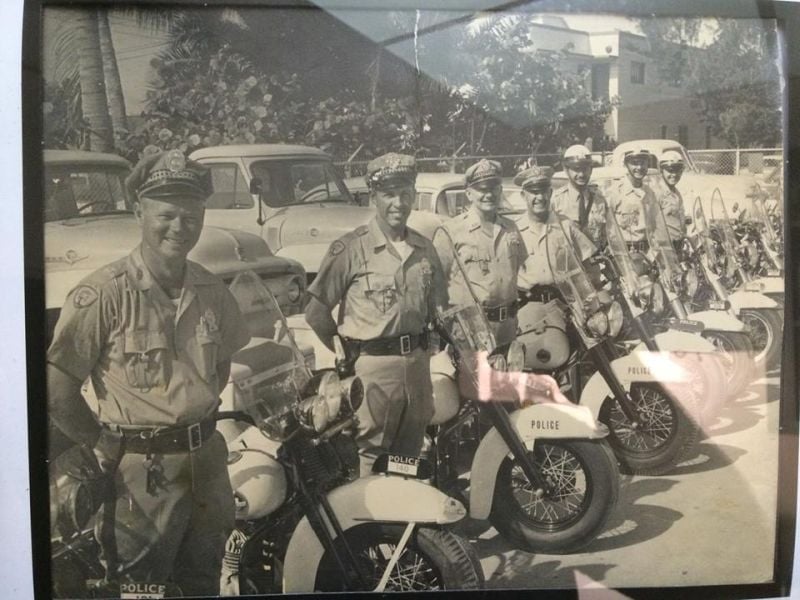 Miami police motorcycles 1960