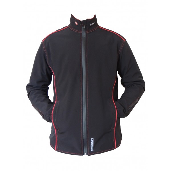 A heated motorcycle jacket