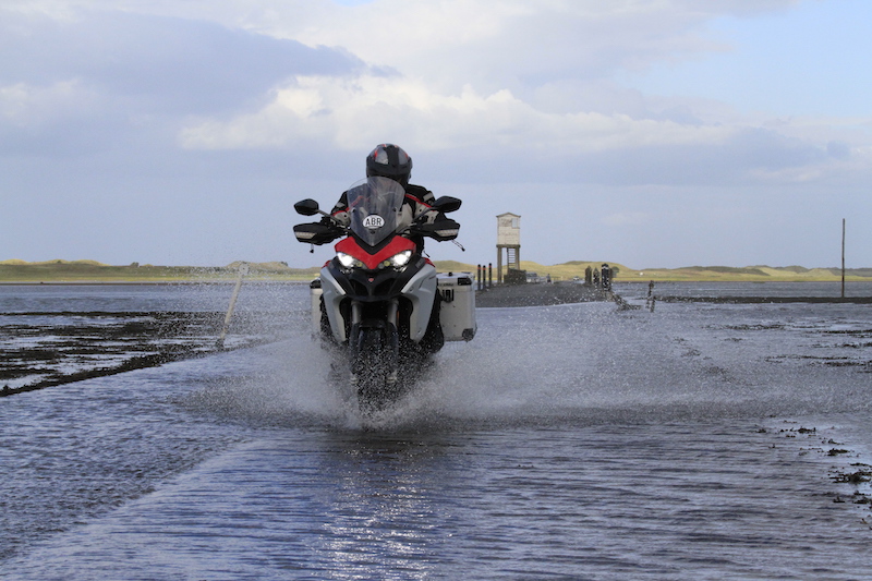 crossing the Lindisfarne causeway