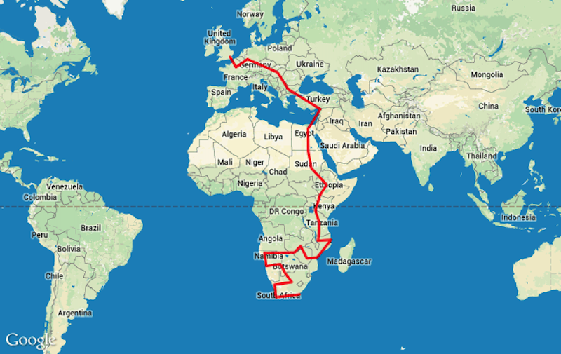 Africa with Autism Route