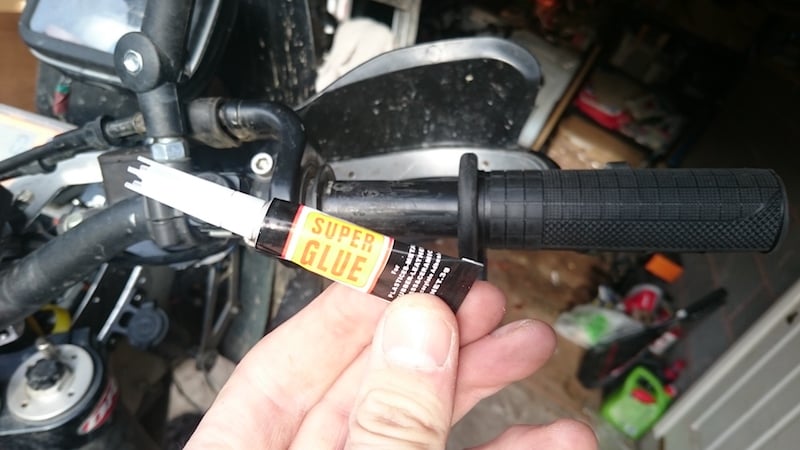 Securing heated grips in place