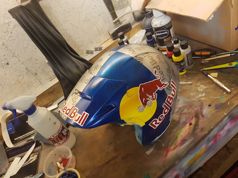 Custom motorcycle helmet