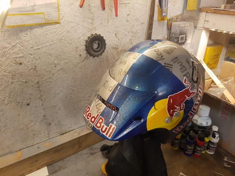 Craig's custom motorcycle helmet
