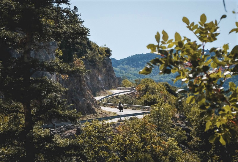 Mountain road in Greece