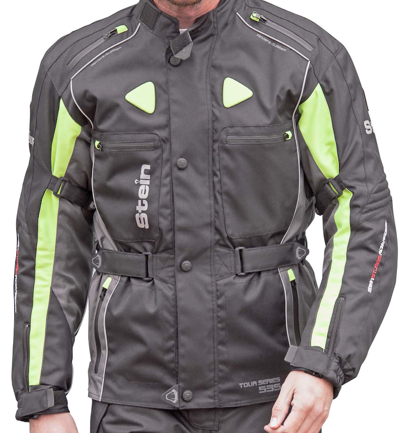 Stein Vulkan STJ530 Heated Motorcycle Waterproof CE Armoured Textile Jacket 