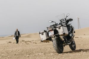 The new Bridgestone Battlax Adventure A41 tyres on motorcycle