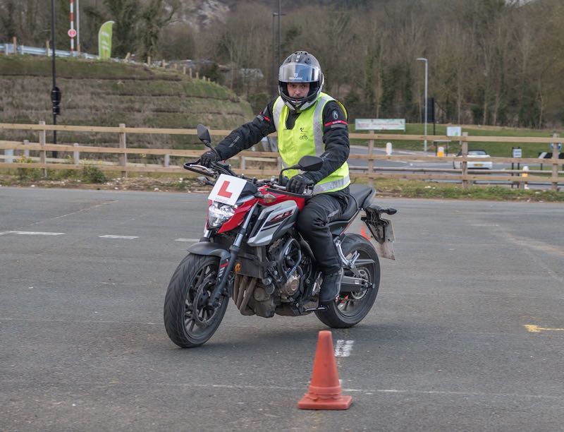 Learning how to ride a motorcycle