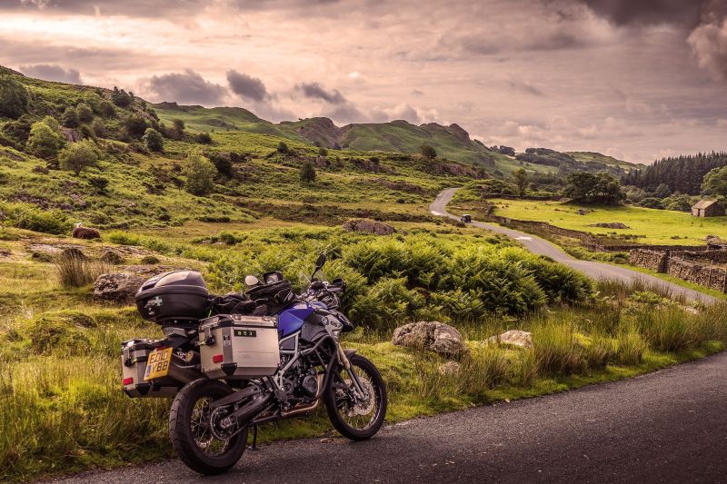 Motorcycle English countryside