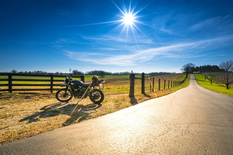 Role of thirds motorcycle photography