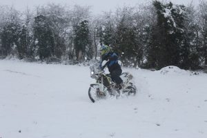 motorbike on snow