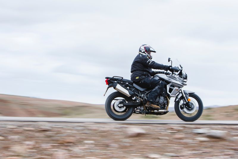 Triumph Tiger on road
