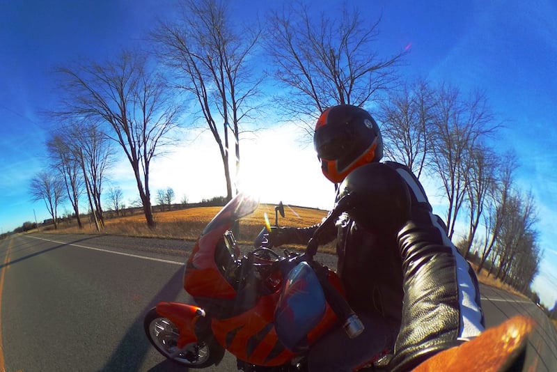 GoPro photo motorbike