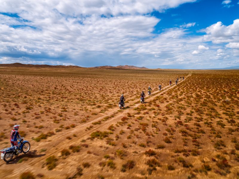 Motorcyclists Gobi Desert