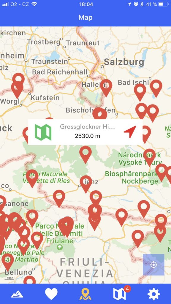 alpine passes screenshot locate passes
