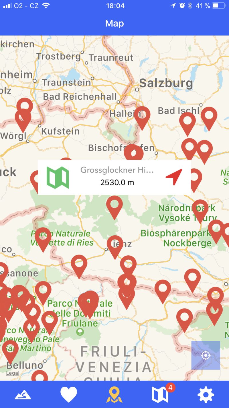 alpine passes screenshot locate passes Adventure Bike Rider