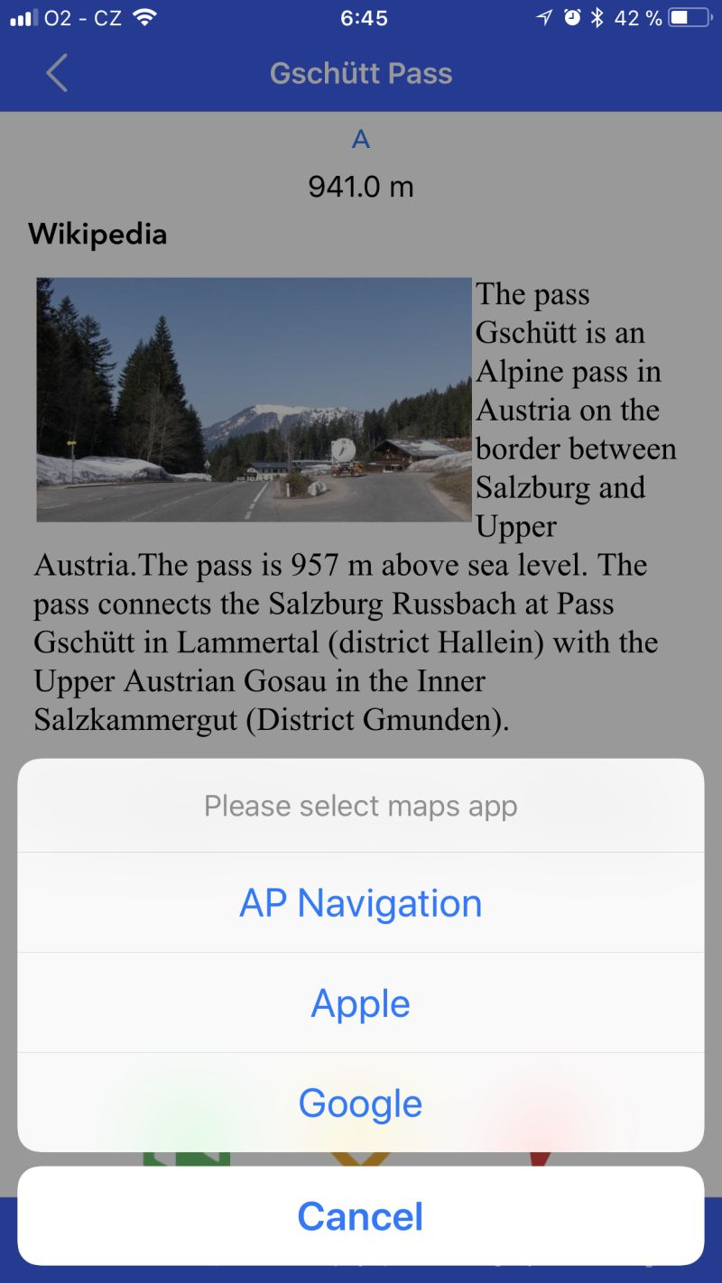 alpine passes screenshot pass description
