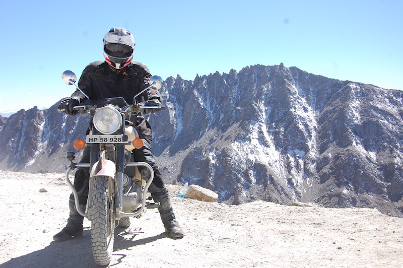 Motorcyclist Royal Enfield India