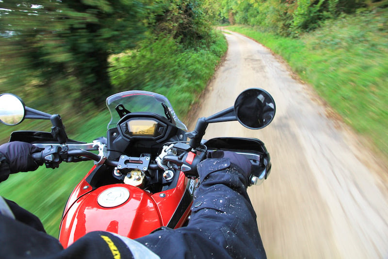 Honda CB500X Rally Raid on road