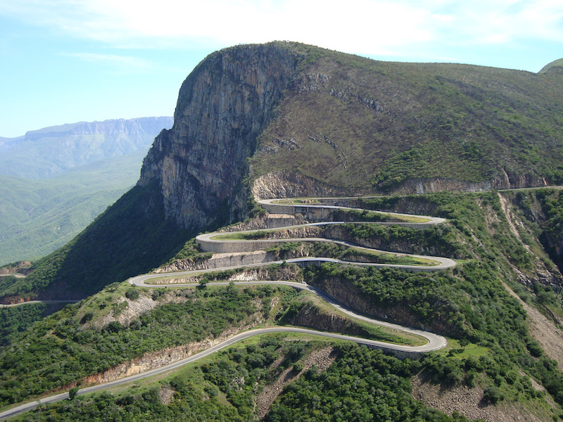 Serra de Leba mountain pass in Angola