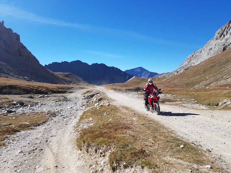Colle del Sommeiller on a Ducati Multistrada